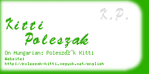 kitti poleszak business card